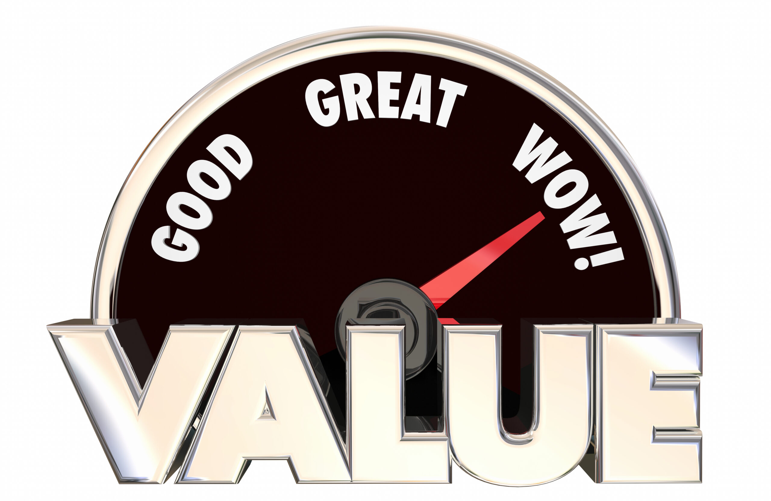 Value,Top,Best,High,Good,Buy,Purchase,Speedometer,3d,Words