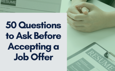 50 Questions to Ask Before Accepting a Job Offer